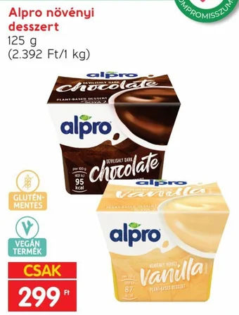 Spar Alpro növényi desszert 125 g ajánlat