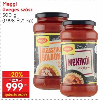 Spar Maggi üveges szósz 500 g ajánlat