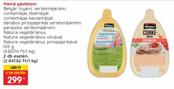 Spar Hamé pástétom 105 g ajánlat