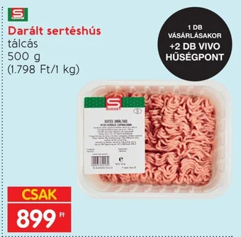 Spar Darált sertéshús 500 g ajánlat