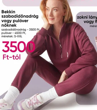 Bekkin szabadidőnadrág vagy pulóver nőknek méretek: S-XXL