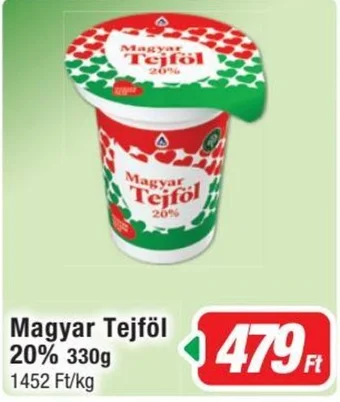 Real Magyar Tejföl 20% 330g ajánlat