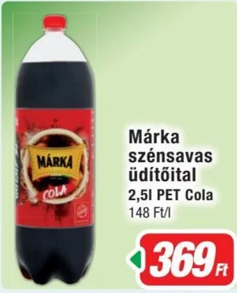 Real Márka szénsavas üdítőital 2,5l PET Cola ajánlat