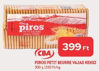 CBA PIROS PETIT BEURRE VAJAS KEKSZ 300 g ajánlat