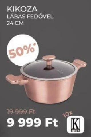 CBA KIKOZA LÁBAS FEDŐVEL 24 CM ajánlat