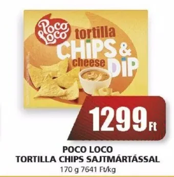 Príma POCO LOCO TORTILLA CHIPS SAJTMÁRTÁSSAL 170 g ajánlat