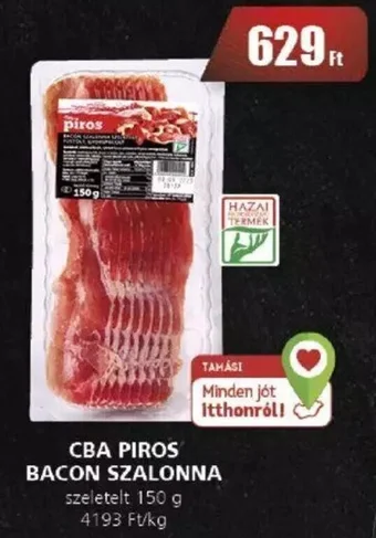 CBA PIROS BACON SZALONNA 150 g
