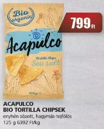 Príma ACAPULCO BIO TORTILLA CHIPSEK 125g ajánlat