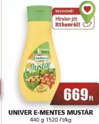 UNIVER E-MENTES MUSTÁR 440 g