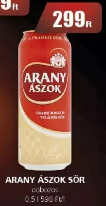 Príma ARANY ÁSZOK SÖR 0,5l ajánlat