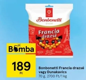 Bonbonetti Francia drazsé vagy Dunakavics 70 g