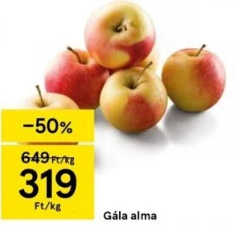 Tesco Gála alma 1kg ajánlat
