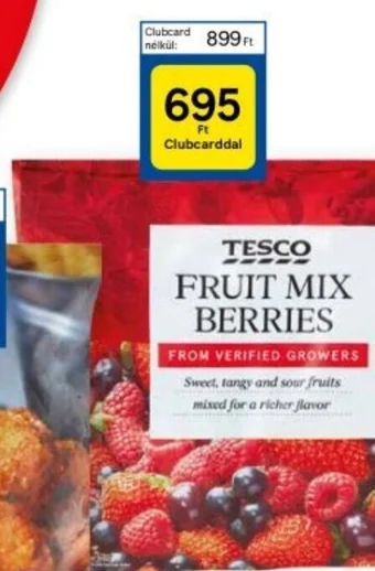Tesco TESCO FRUIT MIX BERRIES ajánlat