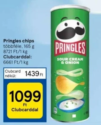 Tesco Pringles chips 165 g ajánlat