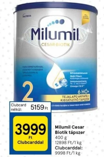 Milumil Cesar Biotik tápszer 400 g