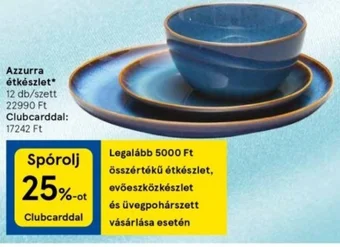 Tesco Azzurra étkészlet ajánlat