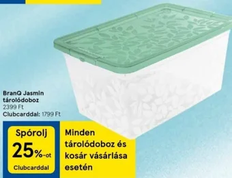 Tesco BranQ Jasmin tárolódoboz ajánlat