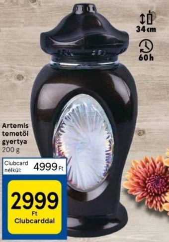 Artemis temetői gyertya 200 g