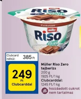 Müller Riso Zero tejberizs 200g
