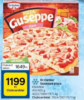 Tesco Dr Oetker Guseppe pizza 425g ajánlat