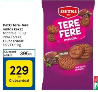 Tesco Detki Tere fere omlós keksz 180g ajánlat