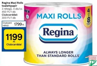 Tesco Regina Maxi Rolls toalettpapír ajánlat