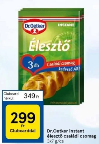 Tesco Dr Oetker instant élesztő családi csomag 21g ajánlat