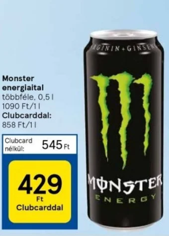 Monster energiaital 0,5l