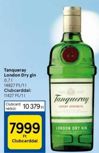 Tesco Tanqueray London Dry gin 0,7l ajánlat
