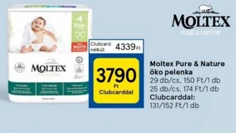 Tesco Moltex Pure Nature öko pelenka ajánlat