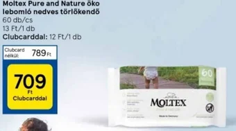 Tesco Moltex Pure and Nature öko lebomló nedves törlőkendő ajánlat