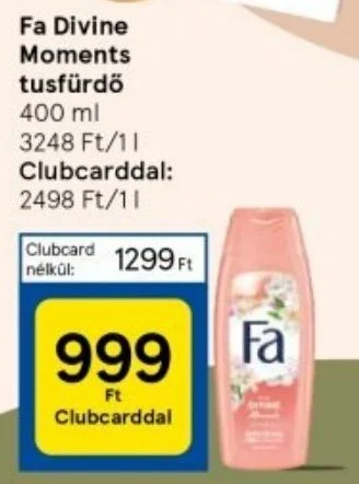 Tesco Fa Divine Moments tusfürdő 400 ml ajánlat