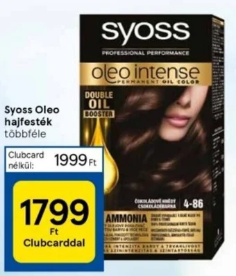 Tesco Syoss Oleo hajfesték ajánlat