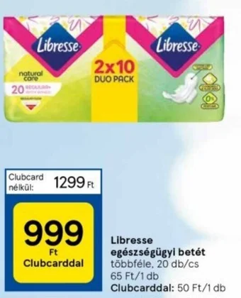Tesco Libresse egészségügyi betét ajánlat
