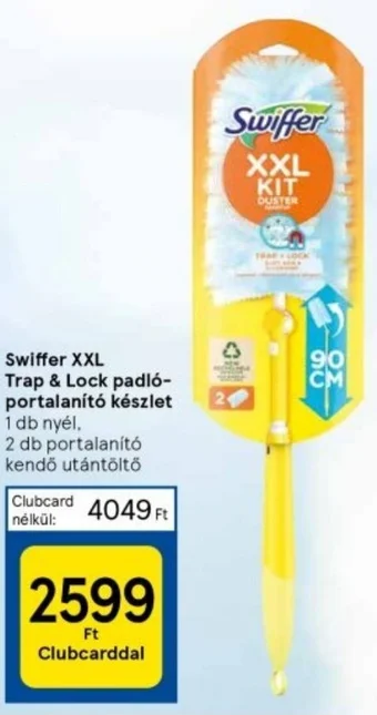 Tesco Swiffer XXL Trap Lock padló portalanító készlet ajánlat
