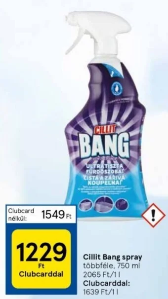 Tesco Cillit Bang spray 750ml ajánlat