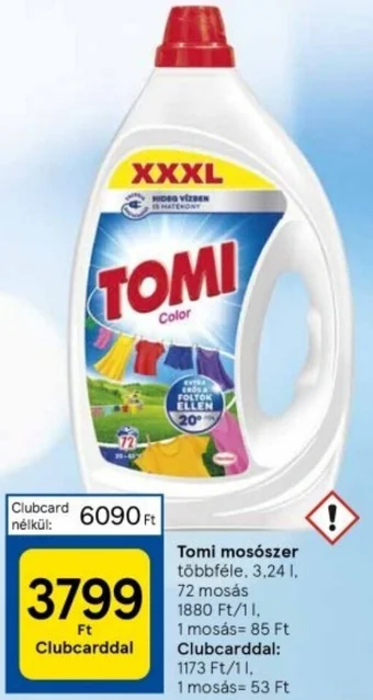 Tesco Tomi mosószer 3,24l ajánlat