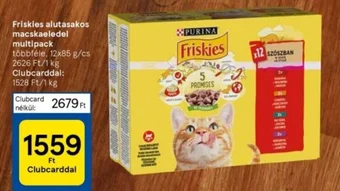 Tesco Friskies alutasakos macskaeledel multipack 1,02kg ajánlat