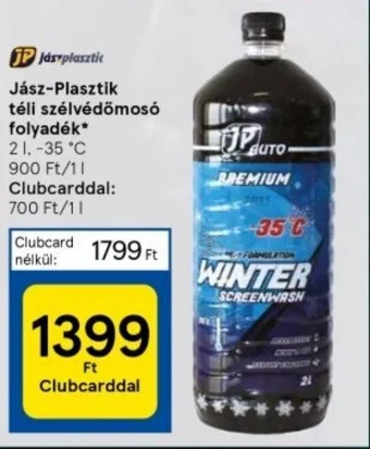 Tesco Jász Plasztik téli szélvédőmosó folyadék 2l ajánlat