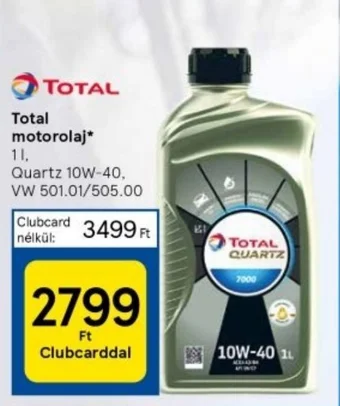 Tesco Total motorolaj 1l ajánlat