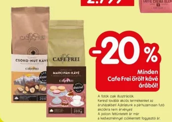 Spar Minden Cafe Frei őrölt kávé árából ajánlat