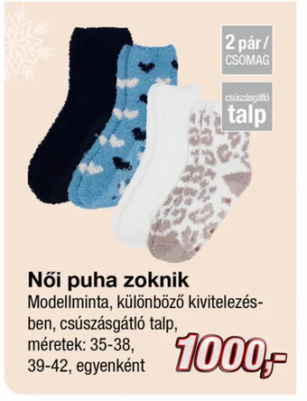 Női puha zoknik