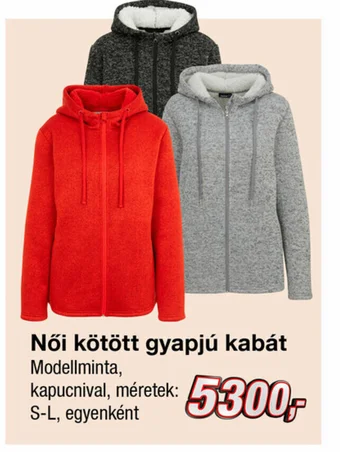 Női kötött gyapjú kabát