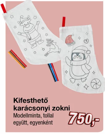 Kik Kifesthető karácsonyi zokni ajánlat