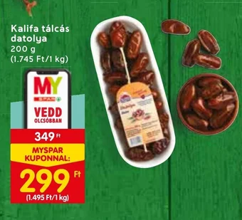 Spar Kalifa tálcás datolya 200 g ajánlat