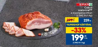 Spar SPARA Csécsi szalonna 10dkg ajánlat