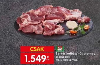 Spar BUDGET Sertés kolbászhús csomag 1kg ajánlat