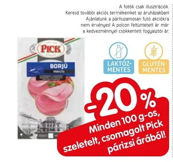 Spar PICK párizsi árából 100g ajánlat