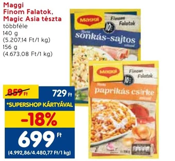 Spar Maggi Finom Falatok Magic Asia tészta 152g ajánlat