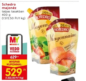 Spar Schedro majonéz 400g ajánlat